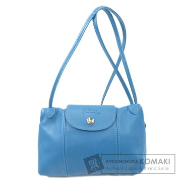 ロンシャン ロゴモチーフ ショルダーバッグ レザー レディース 【中古】【Longchamp】