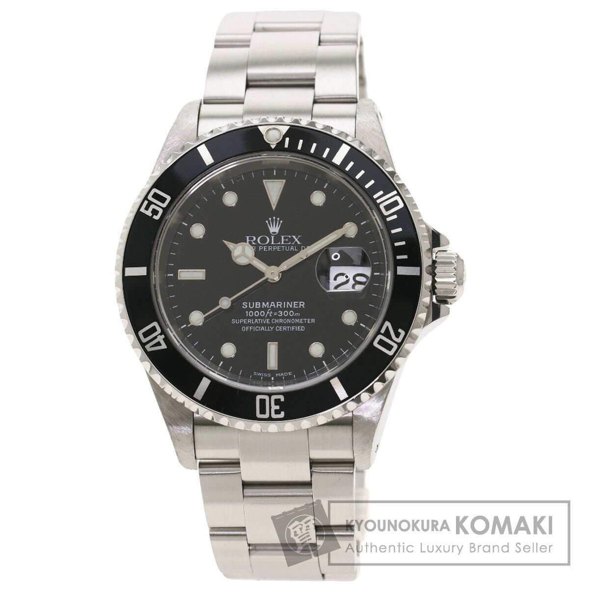 ロレックス 16610 サブマリーナ 腕時計 OH済 ステンレススチール/SS メンズ 【中古】【ROLEX】