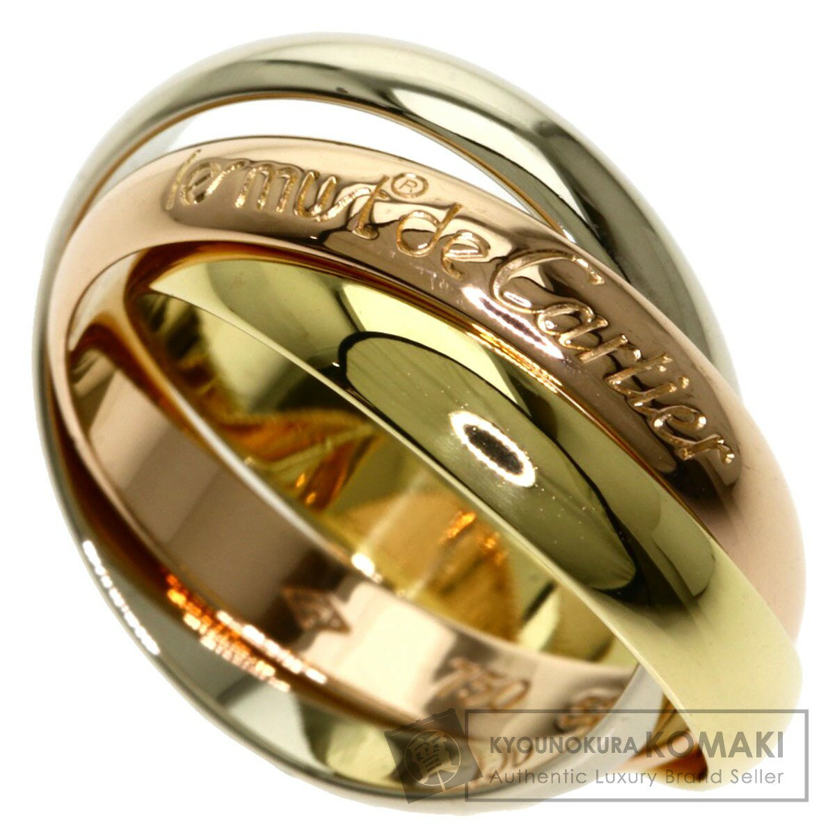 カルティエ トリニティ #52 リング・指輪 K18イエローゴールド/K18WG/K18PG レディース 【中古】【CARTIER】のサムネイル