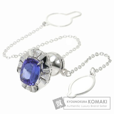 ミキモト タンザナイト ダイヤモンド タイタック タイピン プラチナPT950 メンズ 【中古】【MIKIMOTO】