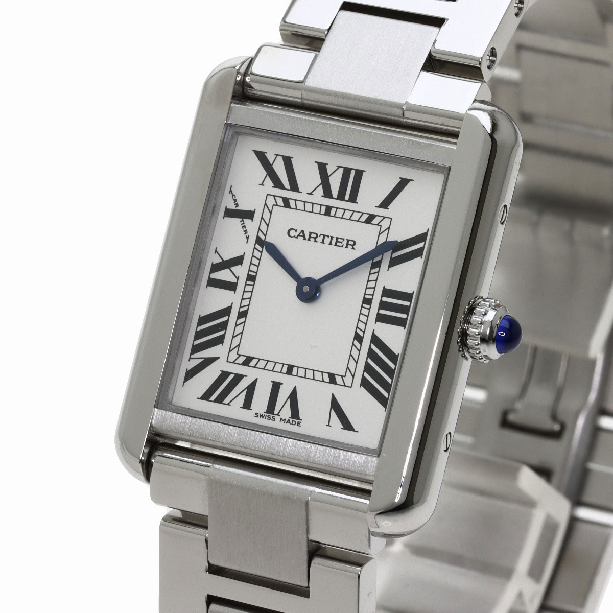 カルティエ W5200013 タンクソロSM 腕時計 ステンレススチール/SS レディース 【中古】【CARTIER】