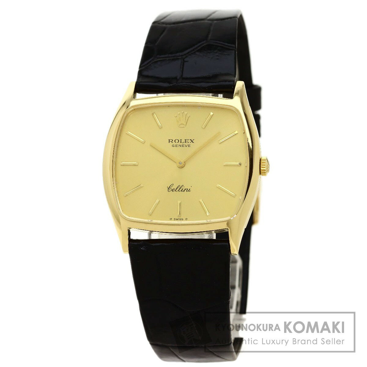 ロレックス 3805 チェリーニ 腕時計 K18イエローゴールド/革 メンズ 【中古】【ROLEX】