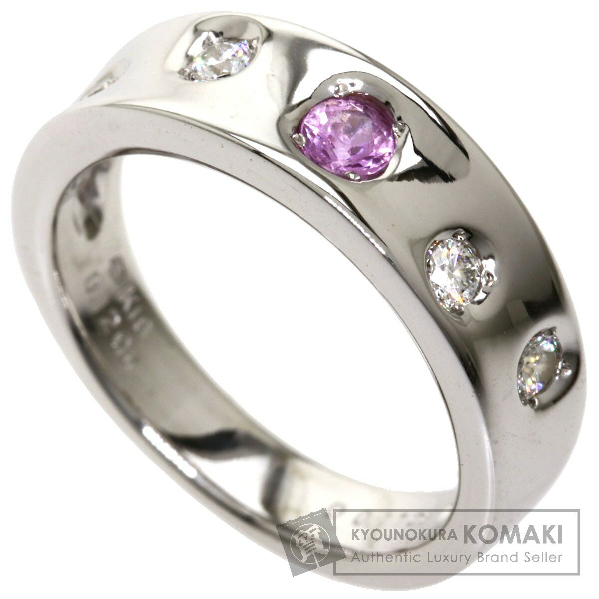 ミキモト ピンクサファイア ダイヤモンド リング・指輪 K18ホワイトゴールド レディース 【中古】【MIKIMOTO】のサムネイル