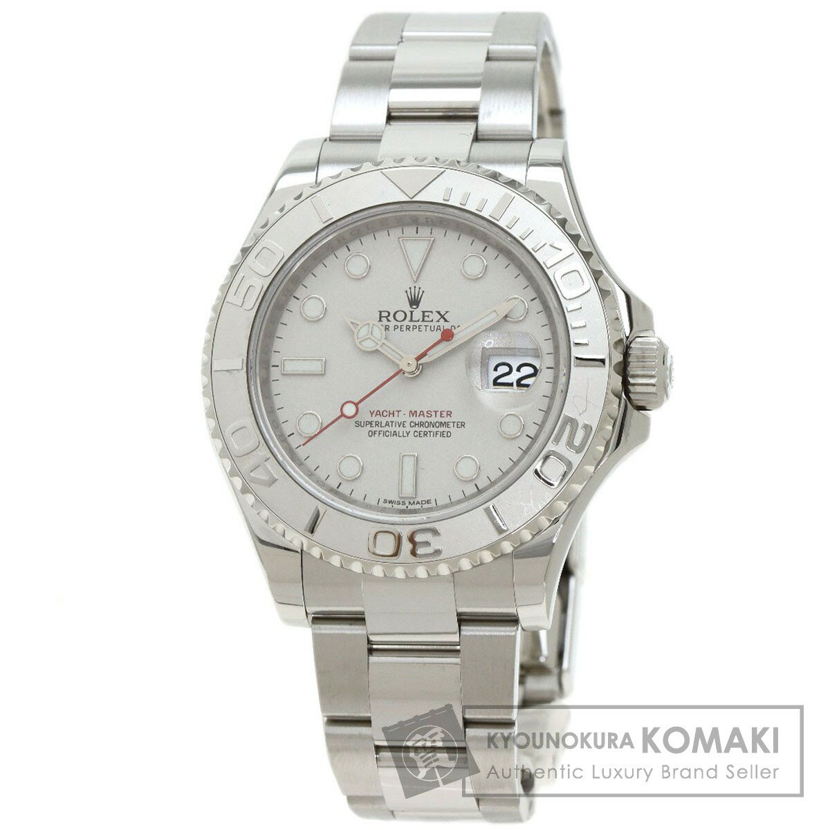 ロレックス 116622 ヨットマスター 40 腕時計 OH済 ステンレススチール/SS/PT メンズ 【中古】【ROLEX】