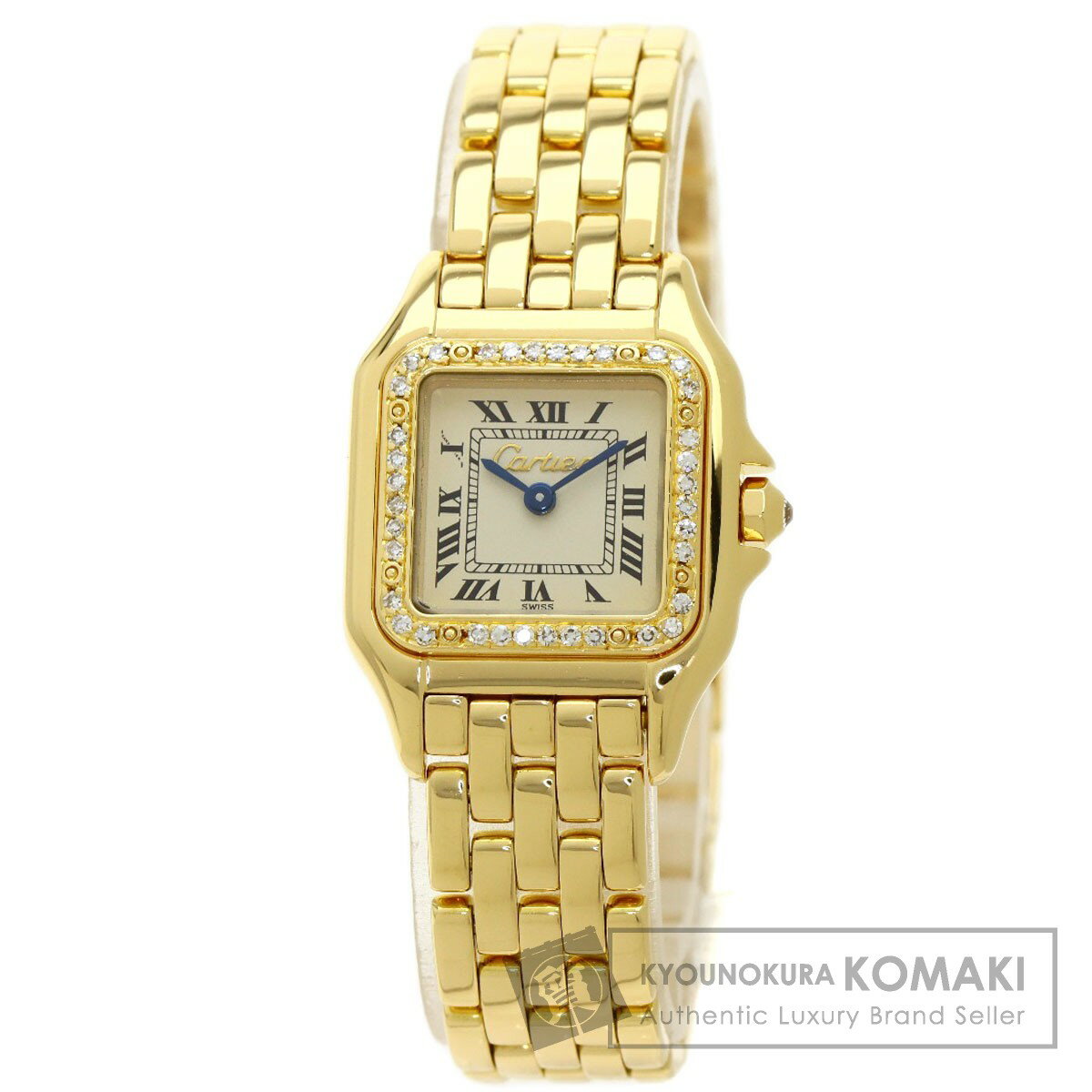 カルティエ パンテールSM メーカーコンプリート ダイヤモンド 腕時計 OH済 K18イエローゴールド/K18YG/ダイヤモンド レディース 【中古】【CARTIER】のサムネイル