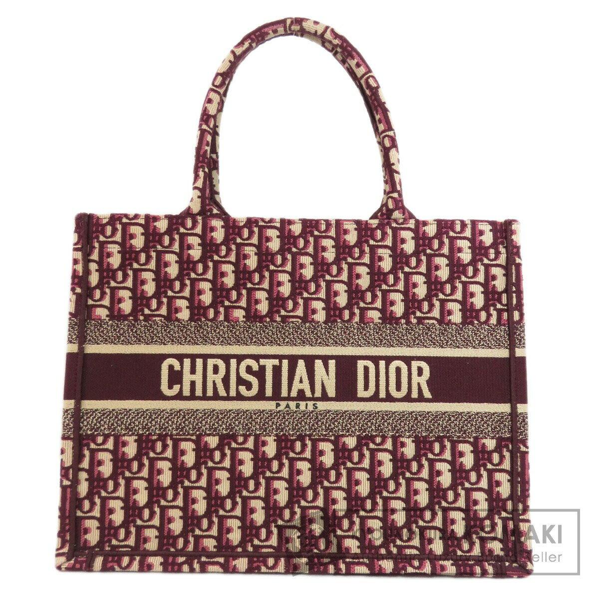 クリスチャンディオール ロゴ トートバッグ キャンバス レディース 【中古】【CHRISTIAN DIOR】