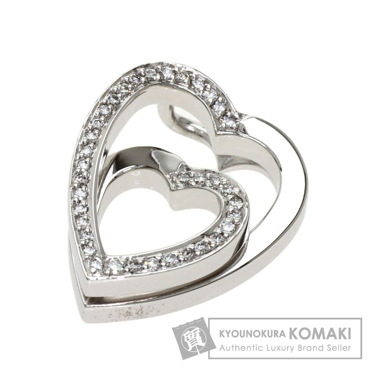 カルティエ インターレースハート ダイヤモンド ペンダントトップ K18ホワイトゴールド レディース 【中古】【CARTIER】のサムネイル