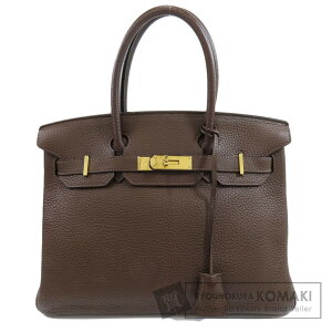 エルメス バーキン30 ダークブラウン ゴールド金具 ハンドバッグ トリヨン レディース 【中古】【HERMES】