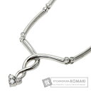 ミキモト ダイヤモンド ネックレス K18ホワイトゴールド レディース 【中古】【MIKIMOTO】