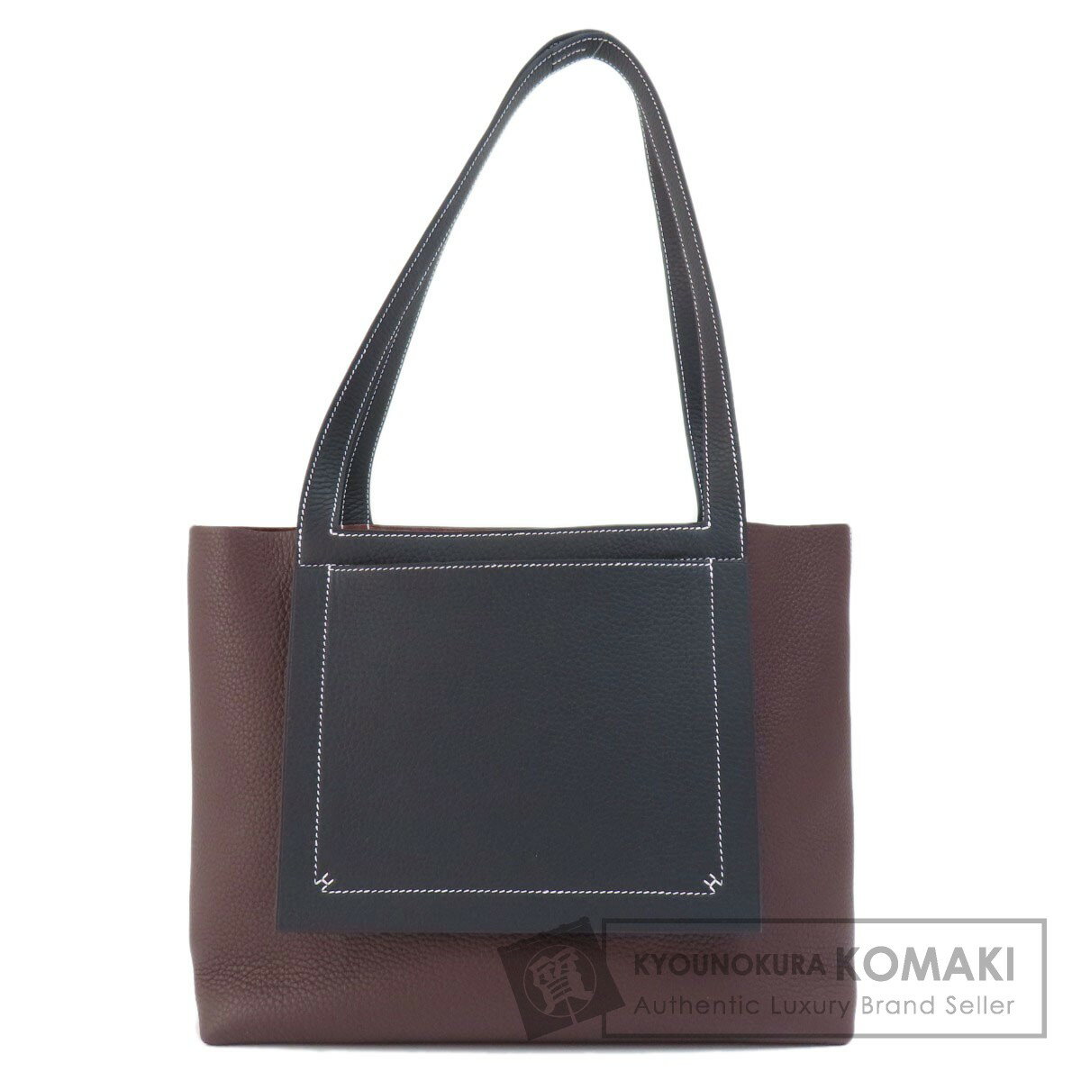 エルメス カバセリエ31 ブラウン ブラック トートバッグ トリヨン レディース 【中古】【HERMES】