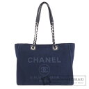 シャネル ドーヴィル ココマーク トートバッグ キャンバス レディース 【中古】【CHANEL】