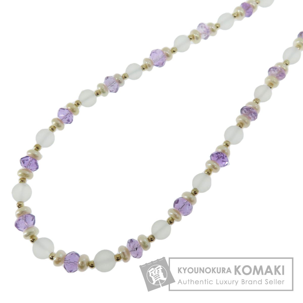 【中古】クオーツパールアメジストネ...