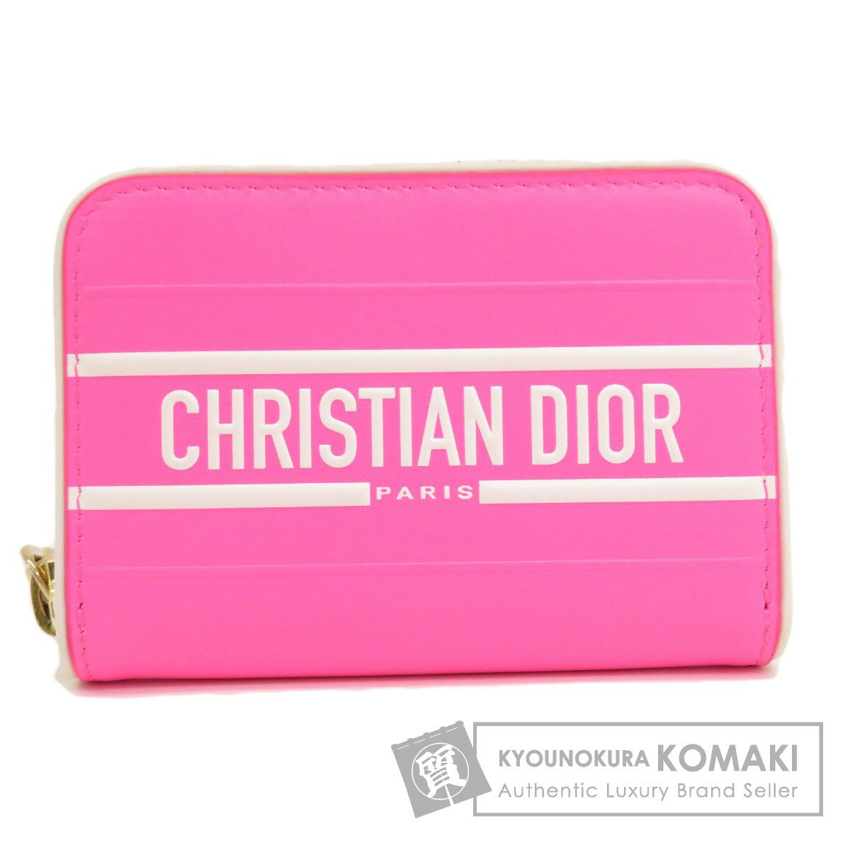 クリスチャンディオール ロゴ コインケース レザー レディース 【中古】【CHRISTIAN DIOR】