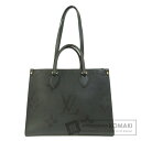 ルイヴィトン M45595 オンザゴーMM ノワール トートバッグ アンプラント レディース 【中古】【LOUIS VUITTON】