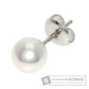 ミキモト アコヤパール 真珠 ピアス K18ホワイトゴールド レディース 【中古】【MIKIMOTO】