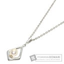 ミキモト パール 真珠 ネックレス シルバー レディース 【中古】【MIKIMOTO】