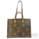 ルイヴィトン M44576 オンザゴーGM ジャイアントモノグラム トートバッグ モノグラムリバース レディース 【中古】【LOUIS VUITTON】