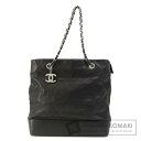 シャネル チェーンバッグ マトラッセ ココマーク シルバー金具 トートバッグ ラムスキン レディース 【中古】【CHANEL】