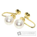 ミキモト アコヤパール 真珠 イヤリング K14イエローゴールド レディース 【中古】【MIKIMOTO】