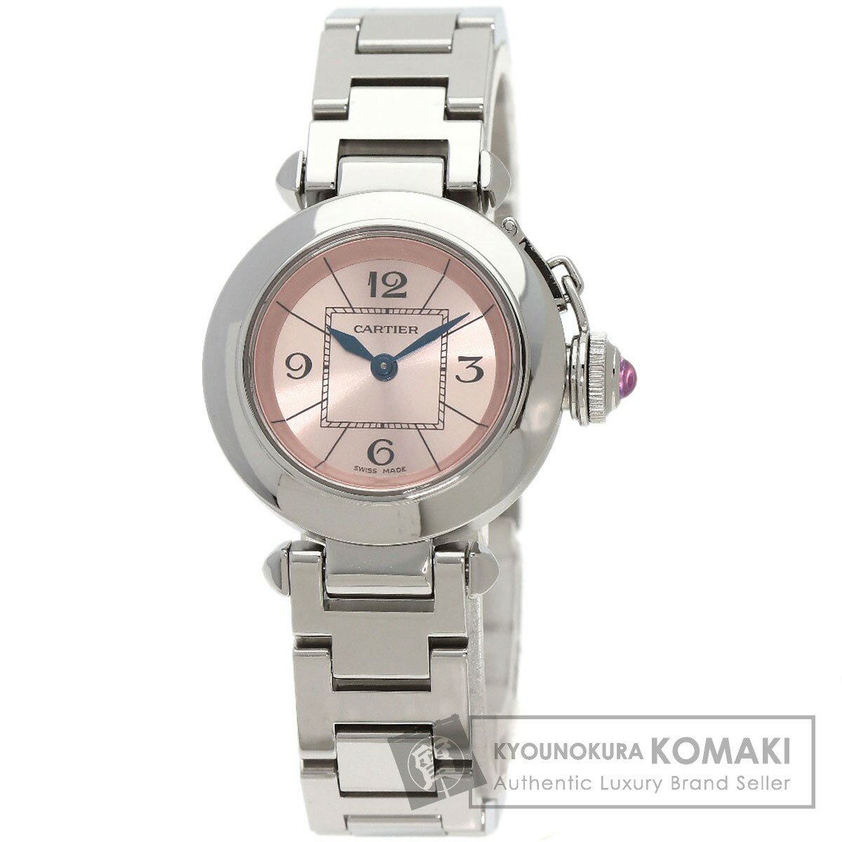 カルティエ W3140008 ミスパシャ 腕時計 ステンレススチール/SS レディース 【中古】【CARTIER】