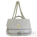 シャネル チェーンショルダー マトラッセ シルバー金具 ショルダーバッグ キャビアスキン レディース 【中古】【CHANEL】