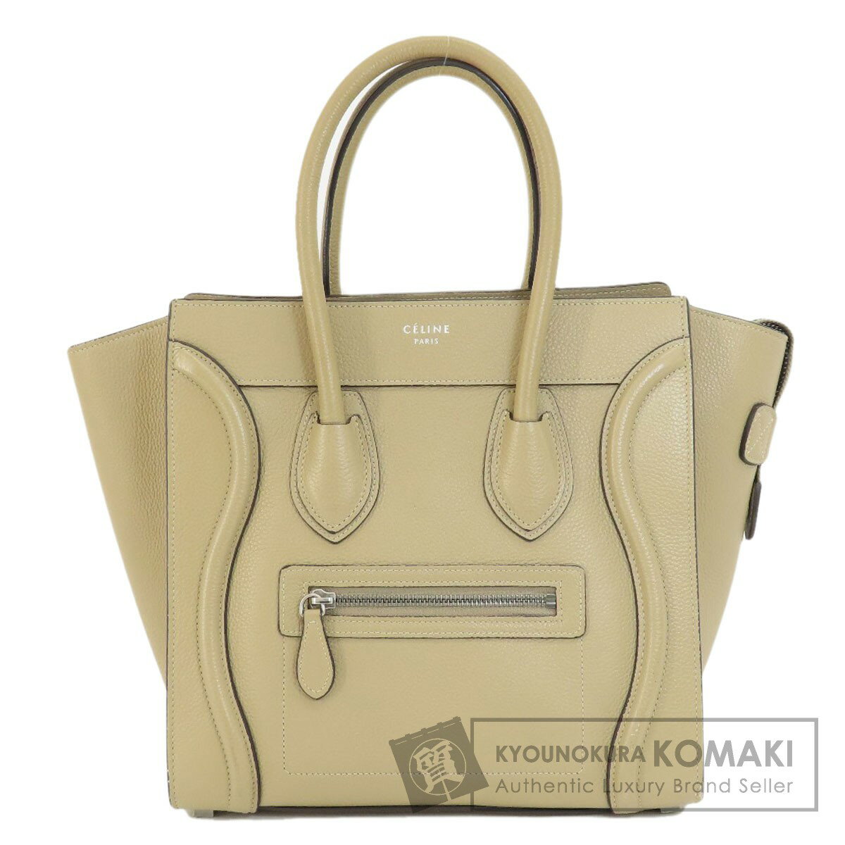 セリーヌ ラゲージマイクロ トートバッグ カーフ レディース 【中古】【CELINE】