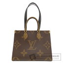 ルイヴィトン M45321 オンザゴーMM モノグラムジャイアント トートバッグ モノグラムリバース レディース 【中古】【LOUIS VUITTON】