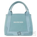 バレンシアガ ネイビーカバス ハンドバッグ キャンバス レディース 【中古】【BALENCIAGA】