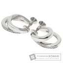 ミキモト ダイヤモンド イヤリング K18ホワイトゴールド レディース 【中古】【MIKIMOTO】