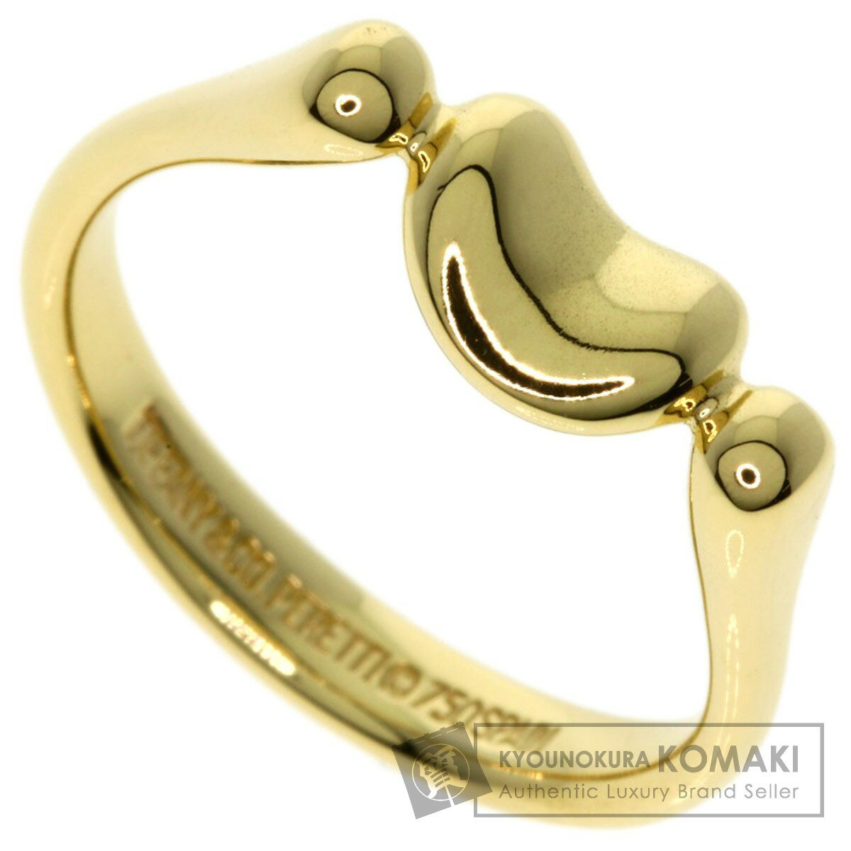 ティファニー ビーン リング・指輪 K18イエローゴールド レディース 【中古】【TIFFANY&Co.】