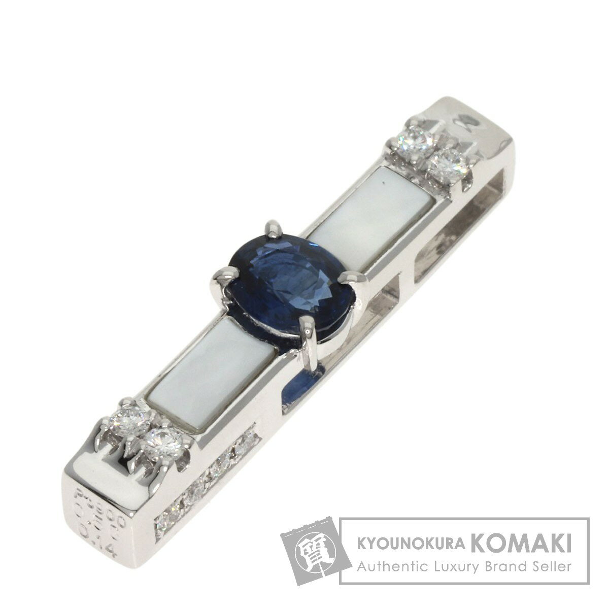 タサキ サファイア ダイヤモンド ペンダントトップ プラチナPT900 レディース 【中古】【TASAKI】