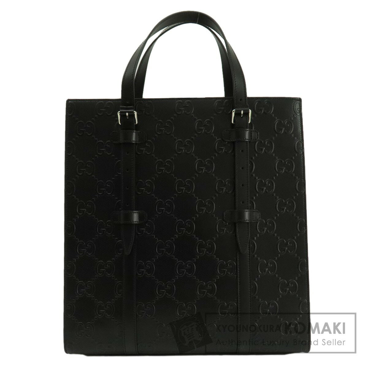 グッチ 700421 GGエンボス トートバッグ レザー ユニセックス 【中古】【GUCCI】