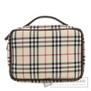 バーバリー ノバチェック ミニバッグ ハンドバッグ キャンバス レディース 【中古】【BURBERRY】