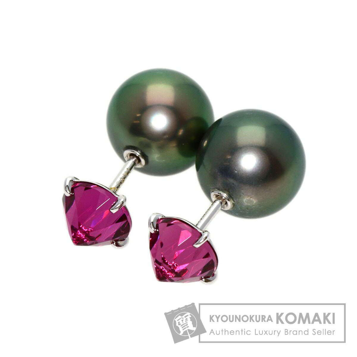 タサキ リファインド リベリオン ガーネット 南洋パール 真珠 2WAY ピアス K18ホワイトゴールド レディース 【中古】【TASAKI】のサムネイル