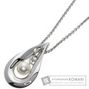 ミキモト パール 真珠 ネックレス シルバー レディース 【中古】【MIKIMOTO】