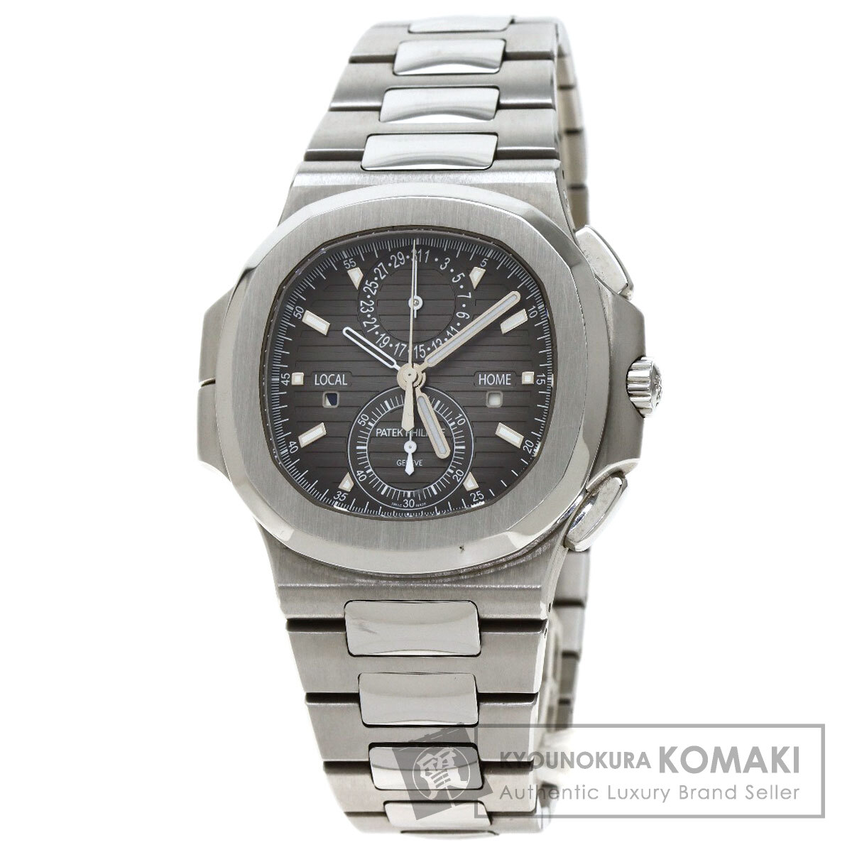 パテックフィリップ 5990/1A-001 ノーチラス トラベルタイム 腕時計 ステンレススチール/SS メンズ 【中古】【PATEK PHILIPPE】