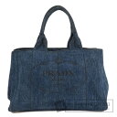 プラダ B1877B カナパ トートバッグ デニム レディース 【中古】【PRADA】
