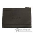 バレンシアガ 373834 ロゴ クラッチバッグ レザー レディース 【中古】【BALENCIAGA】