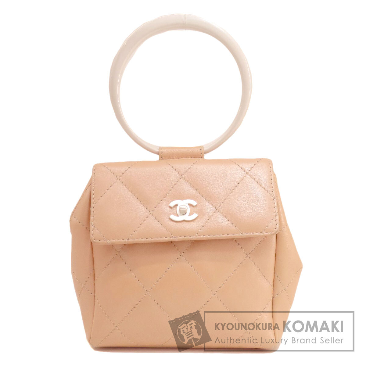 シャネル マトラッセ ココマーク シルバー金具 ハンドバッグ カーフ レディース 【中古】【CHANEL】