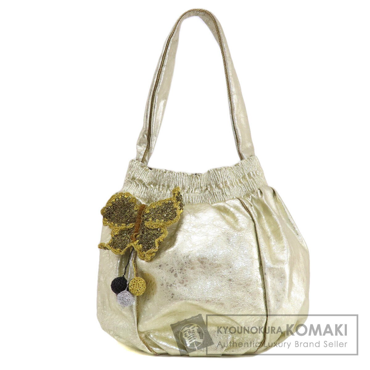 アナスイ ワンショルダー ハンドバッグ レザー レディース 【中古】【ANNA SUI】