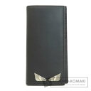 フェンディ モンスター 長財布（小銭入れあり） レザー レディース 【中古】【FENDI】