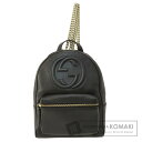 グッチ 536192 ソーホー インターロッキングG リュック・デイパック レザー レディース 【中古】【GUCCI】