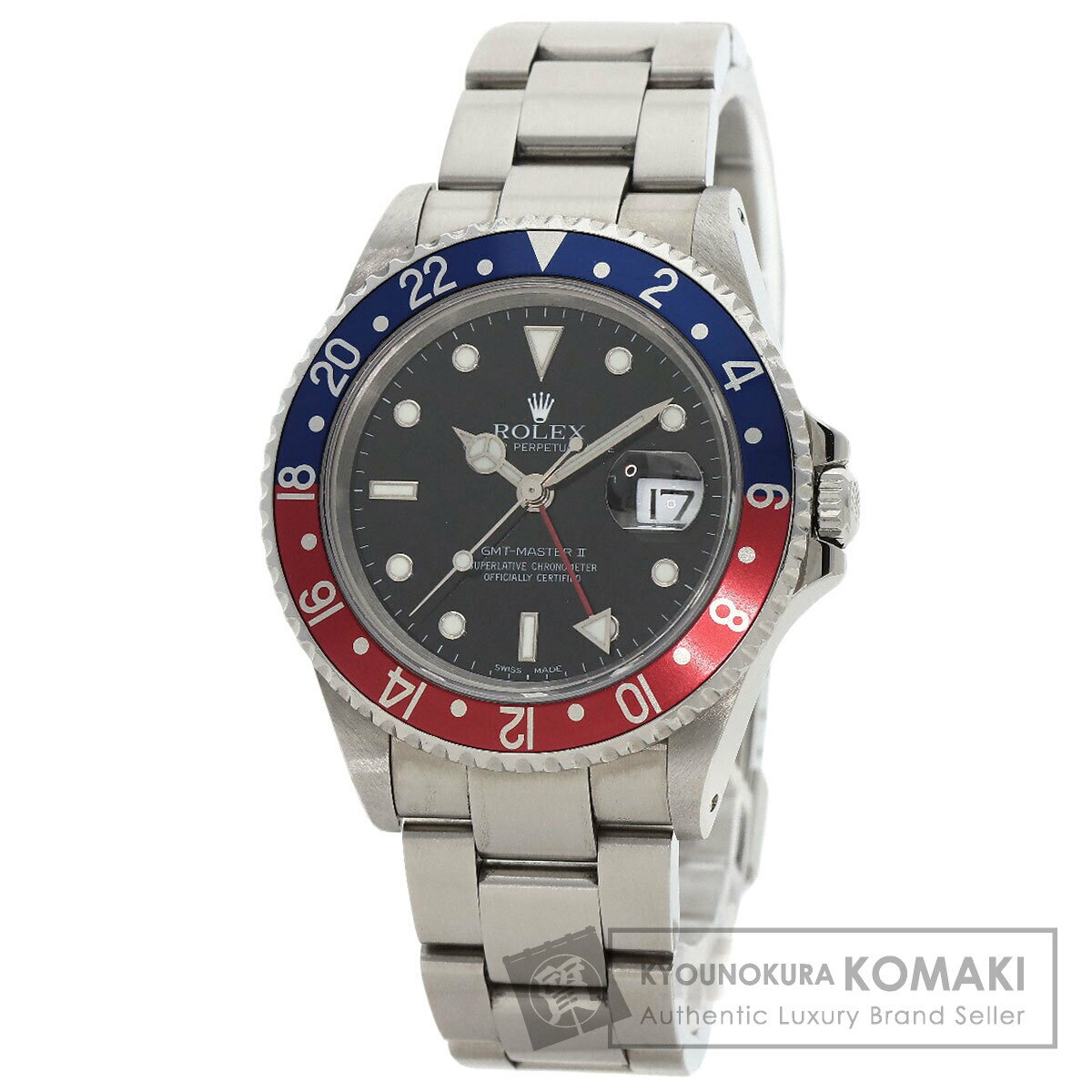 ロレックス 16710 GMTマスター2 青赤ベゼル 腕時計 ステンレススチール/SS メンズ 【中古】【ROLEX】