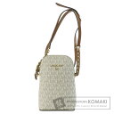 マイケルコース ポシェット MKシグネチャー ショルダーバッグ コーティングキャンバス/レザー レディース 【中古】【Michael Kors】