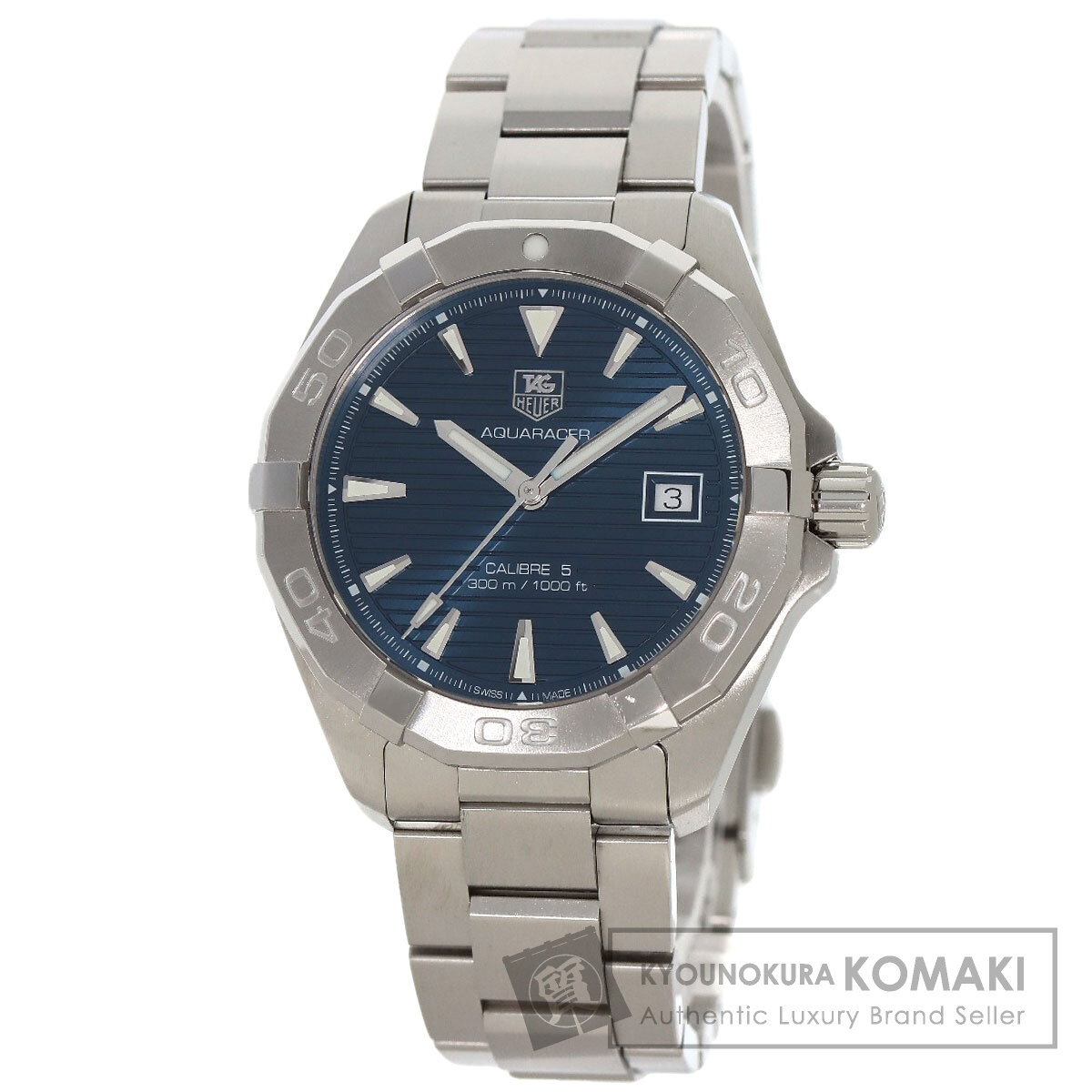 タグホイヤー WAY2112-0 アクアレーサー デイト 腕時計 ステンレススチール/SS メンズ 【中古】【TAG HEUER】