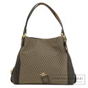 コーチ 28895 ロゴ金具 トートバッグ レザー/キャンバス レディース 【中古】【COACH】