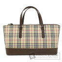 バーバリー ノバチェック ハンドバッグ キャンバス レディース 【中古】【BURBERRY】