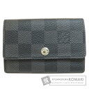 ルイヴィトン N62662 ミュルティクレ6 ダミエ グラフィット カードケース ダミエキャンバス メンズ 【中古】【LOUIS VUITTON】