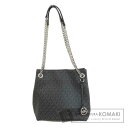 【PickupSALE クーポン対象商品 5/9〜5/12 10時迄!】マイケルコース MKシグネチャー トートバッグ レザー/コーテッドキャンバス レディース...