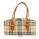 バーバリー ノバチェック ハンドバッグ ニット レディース 【中古】【BURBERRY】